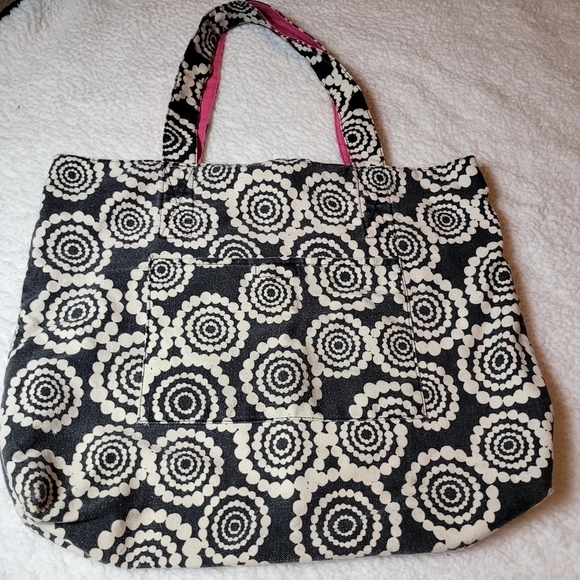 Forever 21 Grey Pink Beige Boho Tote - Picture 1 of 1